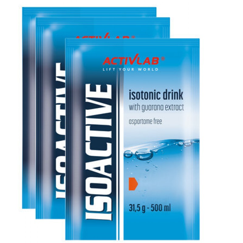 ISOACTIVE ISOTONIC DRINK WITH GUARANA EXTRACT 20X31,5gr ::ACTIVLAB::