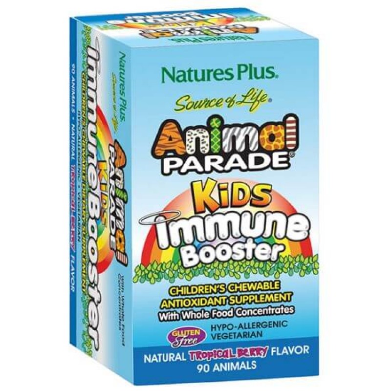 KIDZ IMMUNE BOOSTER ANIMAL PARADE 90 chewable tabs ::NATURE'S PLUS::