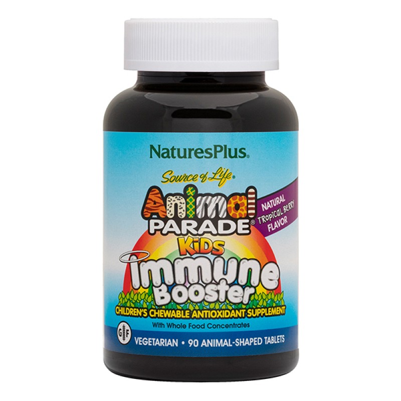 KIDZ IMMUNE BOOSTER ANIMAL PARADE 90 chewable tabs ::NATURE'S PLUS::