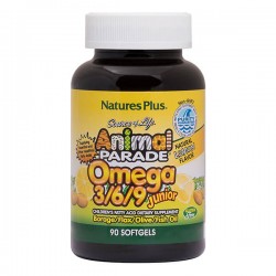OMEGA 3-6-9 JUNIOR ANIMAL PARADE 90 softgels ::NATURE'S PLUS:: OMEGA 3-6-9 JUNIOR ANIMAL PARADE 90 softgels ::NATURE'S PLUS::