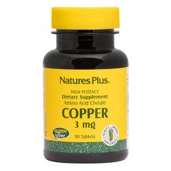COPPER AMINO ACID CHELATE 3mg 90tabs ::NATURE'S PLUS::