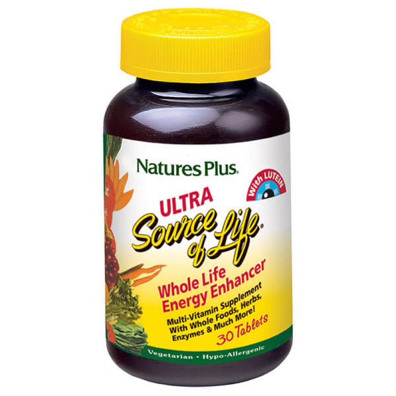 ULTRA SOURCE OF LIFE MULTI-VITAMIN & MINERAL 30tabs ::NATURE'S PLUS::