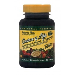SOURCE OF LIFE MULTI-VITAMIN & MINERAL 30tabs ::NATURE'S PLUS:: SOURCE OF LIFE MULTI-VITAMIN & MINERAL 30tabs ::NATURE'S PLUS::