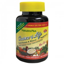 SOURCE OF LIFE MULTI-VITAMIN & MINERAL MINI TABS 90tabs ::NATURE'S PLUS:: SOURCE OF LIFE MULTI-VITAMIN & MINERAL MINI TABS 90tabs ::NATURE'S PLUS::
