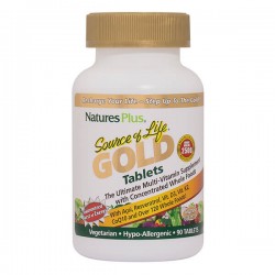 SOURCE OF LIFE GOLD MULTI-VITAMIN & MINERAL 90tabs ::NATURE'S PLUS:: SOURCE OF LIFE GOLD MULTI-VITAMIN & MINERAL 90tabs ::NATURE'S PLUS::