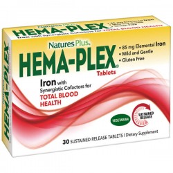 HEMA-PLEX (Αιματική Φόρμουλα) 30 sustained release tablets ::NATURE'S PLUS:: HEMA-PLEX (Αιματική Φόρμουλα) 30 sustained release tablets ::NATURE'S PLUS::