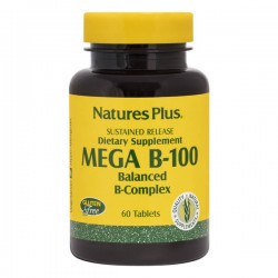 MEGA B-100 (BALANCED B-COMPLEX) 60tabs ::NATURE'S PLUS:: MEGA B-100 (BALANCED B-COMPLEX) 60tabs ::NATURE'S PLUS::