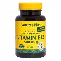 VITAMIN B12 (ΚΟΒΑΛΑΜΙΝΗ) 500mcg 90tabs ::NATURE'S PLUS:: VITAMIN B12 (ΚΟΒΑΛΑΜΙΝΗ) 500mcg 90tabs ::NATURE'S PLUS::