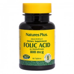 FOLIC ACID 800mcg 90tabs ::NATURE'S PLUS:: FOLIC ACID 800mcg 90tabs ::NATURE'S PLUS::