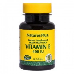 VITAMIN E 400 IU MIXED TOCOPHEROL 60 Softgels ::NATURE'S PLUS:: VITAMIN E 400 IU MIXED TOCOPHEROL 60 Softgels ::NATURE'S PLUS::