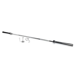 Μπάρα Ολυμπιακή 220cm ø50mm (750 Lb, Λαβή ø29.5mm) με Σφιγκτήρες