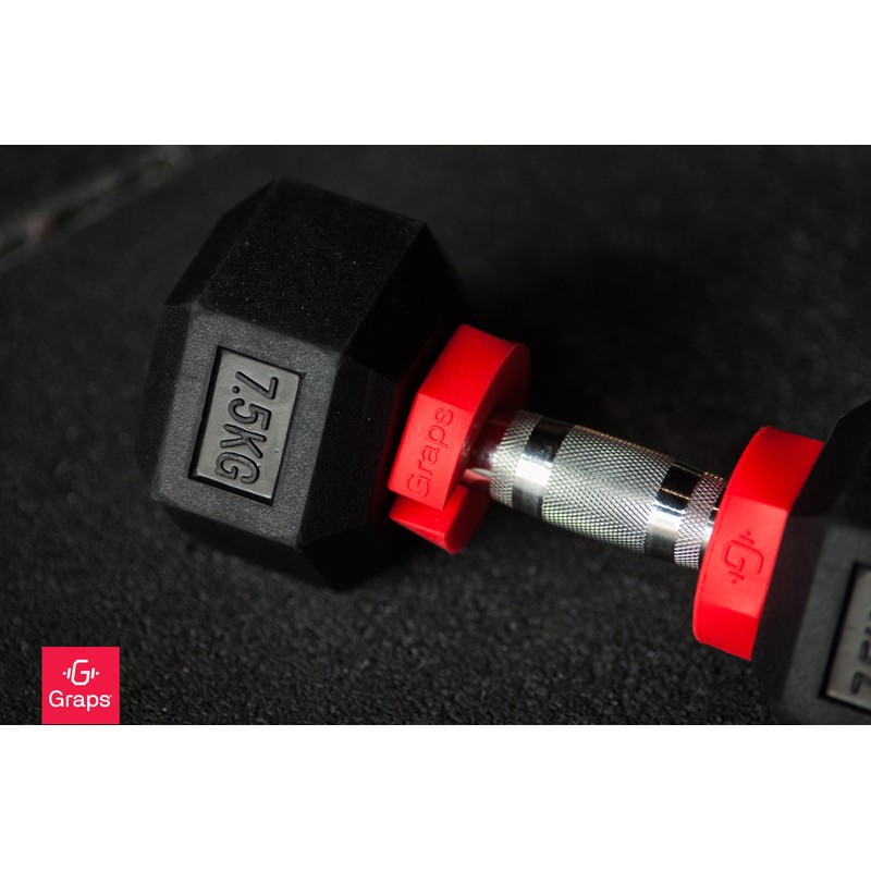 Graps Dumbbell Ring Red (pair)