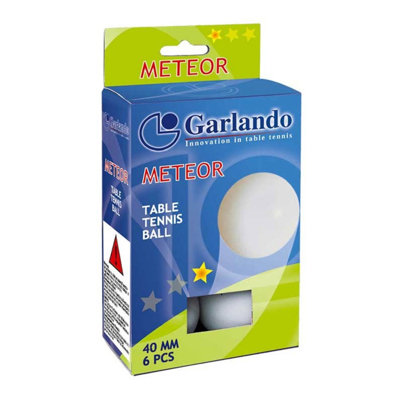 6 Μπαλάκια Meteor TT 1 star (Garlando)