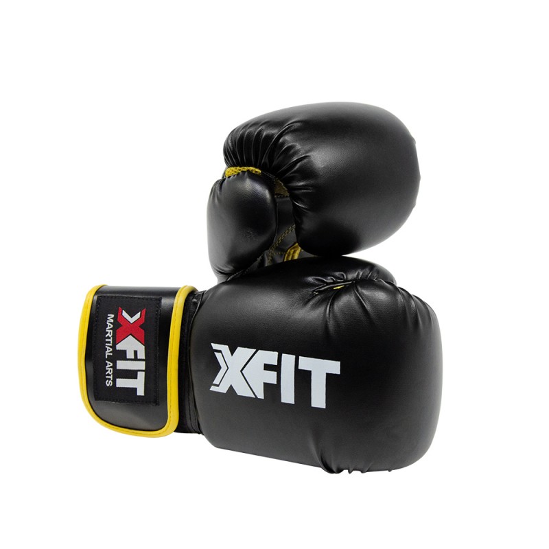 Γάντια PU Black/Yellow (BVK-001) (X-Fit) - 14oz