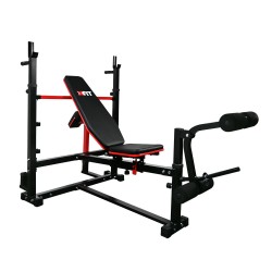 Πάγκος με ορθοστάτες & μαξιλάρι δικεφάλων (X-FIT 46) Πάγκος με ορθοστάτες & μαξιλάρι δικεφάλων (X-FIT 46)