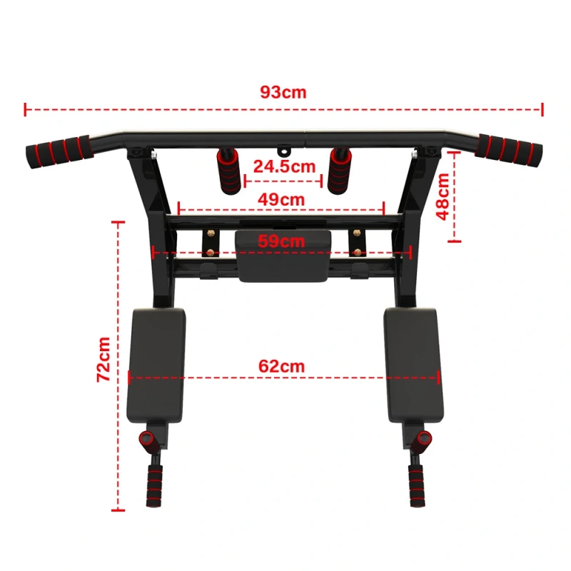 Wall Mounted Pull Up Bar /Dip Station