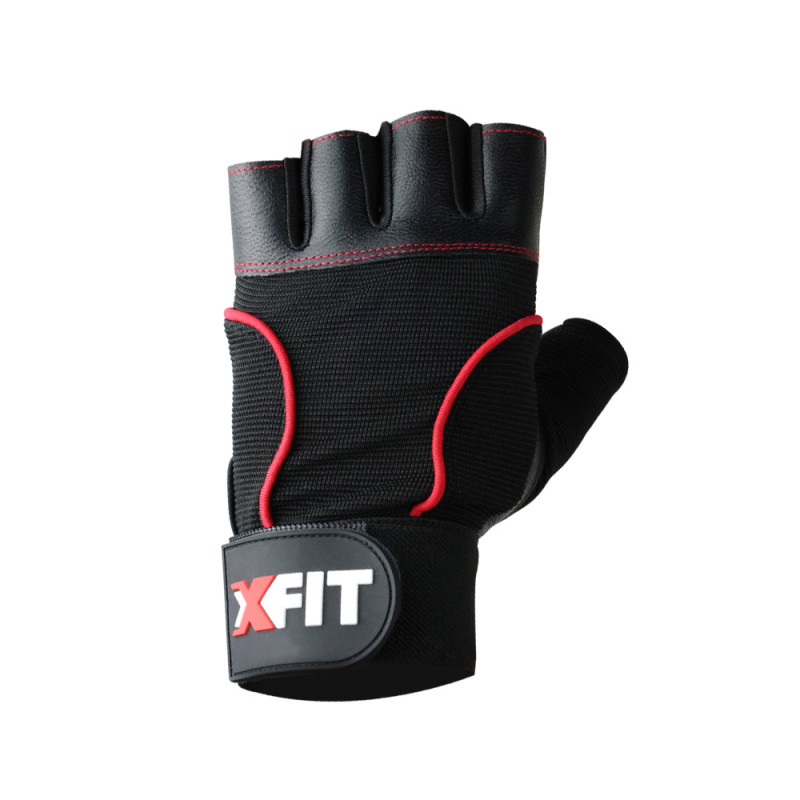 Lifting Gym Gloves (X-FIT) - Black - L