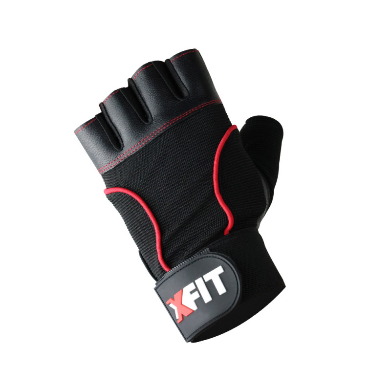 Lifting Gym Gloves (X-FIT) - Black - L