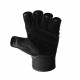 Gym Gloves With Wrist Wraps (X-FIT) - Black - XL
