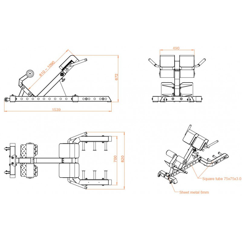 Hyper Extension Bench (X-FIT)