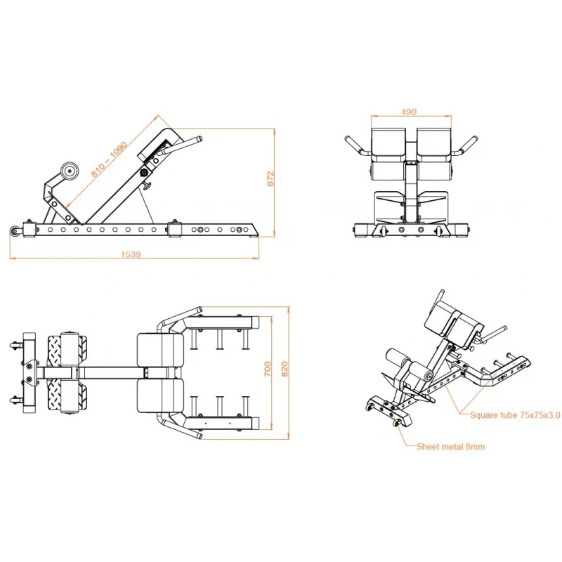 Hyper Extension Bench (X-FIT)