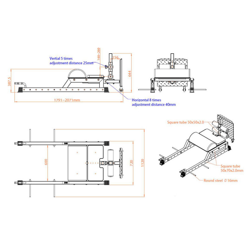 Floor Hip Thrust Combo Bench (X-FIT) Floor Hip Thrust Combo Bench (X-FIT)