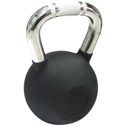 Kettlebell Rubber Cover Cr Handle 4 kg – Μαύρο