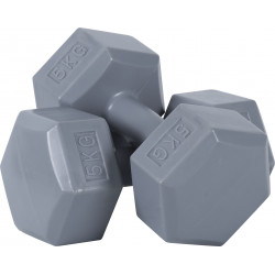 Αλτήρας Εξάγωνος Plastic Series 5,00Kg (Ζευγάρι)