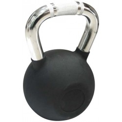 Kettlebell Rubber Cover Cr Handle 10 kg – Μαύρο