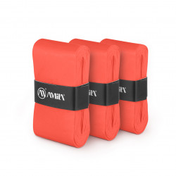 Ταινία Λαβής Ρακετών AMILA Overgrip Coral Red 3 Τεμ