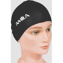 Σκουφάκι Κολύμβησης AMILA Basic Μαύρο Σκουφάκι Κολύμβησης AMILA Basic Μαύρο