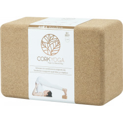 Τούβλο Yoga Dhara Cork Block 7,6x15x23 cm από Φελλό
