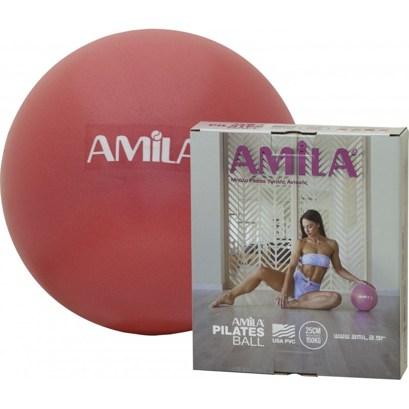 ÎÏÎ¬Î»Î± ÎÏÎ¼Î½Î±ÏÏÎ¹ÎºÎ®Ï AMILA Pilates Ball 25cm ÎÏÎºÎºÎ¹Î½Î·