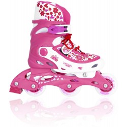 Πατίνια Inline 31-34 - Φούξια / Λευκό