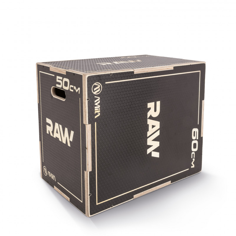 Πλειομετρικό Κουτί Plyo Box Raw Tempo 40x50x60 cm - Μαύρο