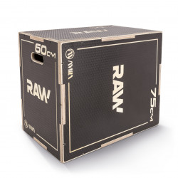 Πλειομετρικό Κουτί Plyo Box Raw Tempo 50x60x75 cm - Μαύρο