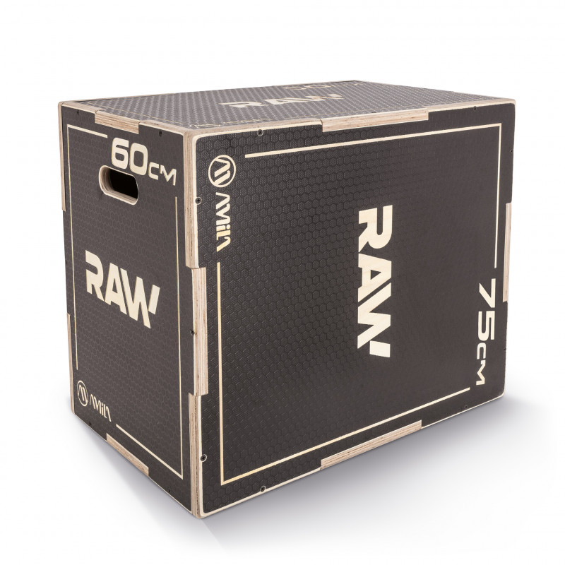 Πλειομετρικό Κουτί Plyo Box Raw Tempo 50x60x75 cm - Μαύρο