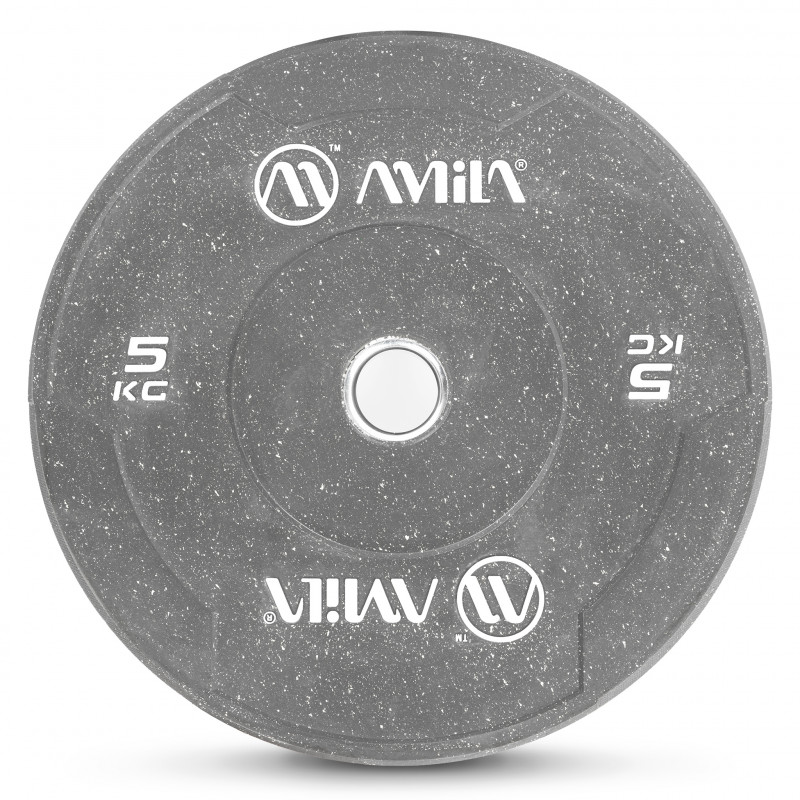 Δίσκος Color Bumper Plate Slim 50 mm 5 kg – Γκρι