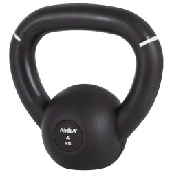 Kettlebell Original Rubber 4 kg - Μαύρο / Λευκό Kettlebell Original Rubber 4 kg - Μαύρο / Λευκό