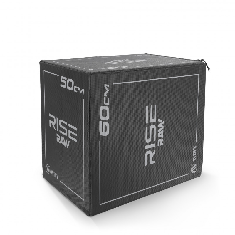 Πλειομετρικό Κουτί Plyo Box Raw Rise 40x50x60 cm - Μαύρο