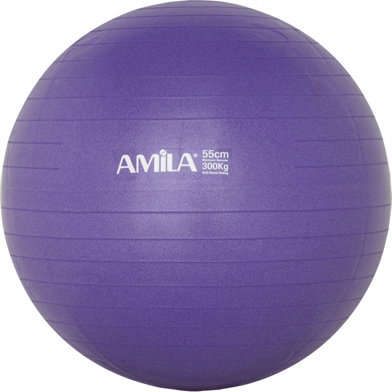 Μπάλα Γυμναστικής AMILA GYMBALL 55cm Μωβ