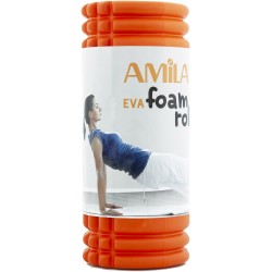 AMILA Foam Roller Plexus Φ14x33cm Πορτοκαλί/Μαύρο AMILA Foam Roller Plexus Φ14x33cm Πορτοκαλί/Μαύρο