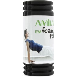 AMILA Foam Roller Plexus Φ14x33cm Μαύρο/Λάιμ AMILA Foam Roller Plexus Φ14x33cm Μαύρο/Λάιμ
