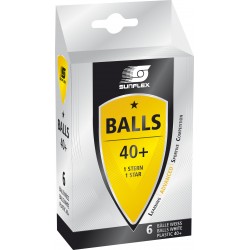 Μπαλάκια Ping Pong Sunflex Advanced PVC 6 Τεμάχια Μπαλάκια Ping Pong Sunflex Advanced PVC 6 Τεμάχια