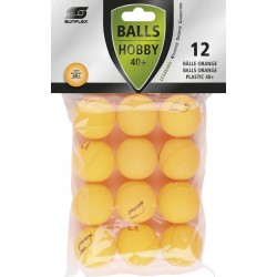 Μπαλάκια Ping Pong Sunflex Hobby PVC 12 Τεμάχια Πορτοκαλί Μπαλάκια Ping Pong Sunflex Hobby PVC 12 Τεμάχια Πορτοκαλί